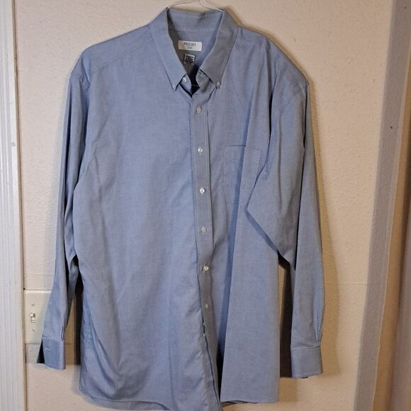 Brooks 346 non iron button down shirt size 17.5 - 35 - Picture 1 of 3